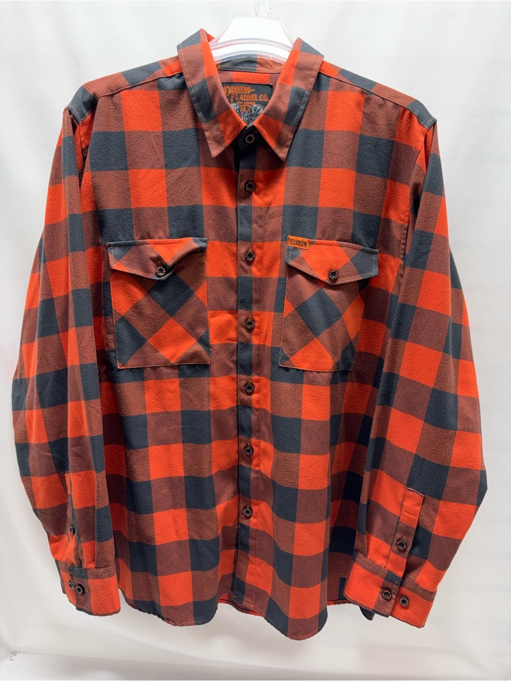 Dixxon Flannel Co. Shirt Mens Size XXL Red/Gray Plaid Button Up The Knuck